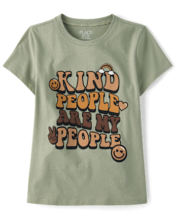 Girls Kind People Graphic Tee