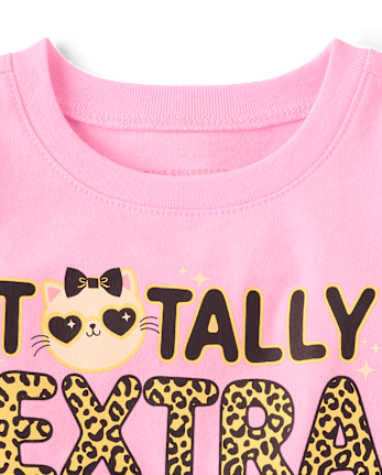 Baby And Toddler Girls Totally Extra Graphic Tee