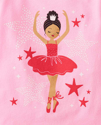 Baby And Toddler Girls Ballerina Graphic Tee