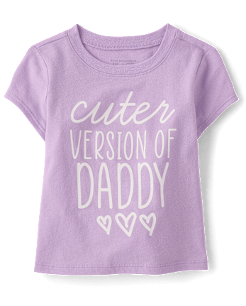 Baby And Toddler Girls Daddy Graphic Tee