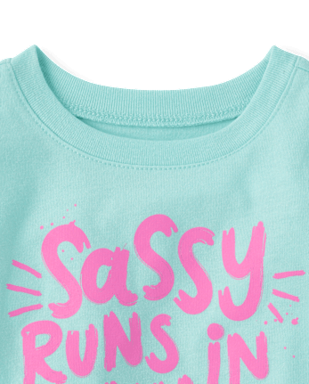 Baby And Toddler Girls Sassy Graphic Tee