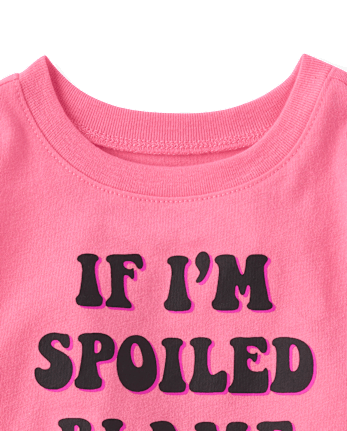 Baby And Toddler Girls Blame Grandma Graphic Tee