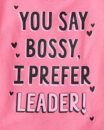 Baby And Toddler Girls Bossy Graphic Tee
