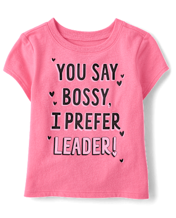 Baby And Toddler Girls Bossy Graphic Tee