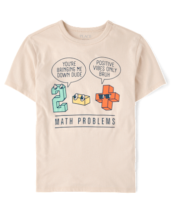 Boys School Math Problems Graphic Tee