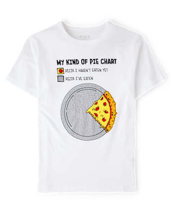 Boys Pizza Chart Graphic Tee