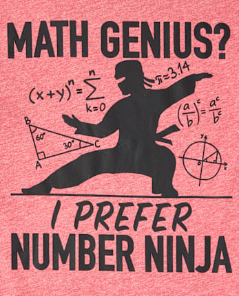 Boys Number Ninja Graphic Tee