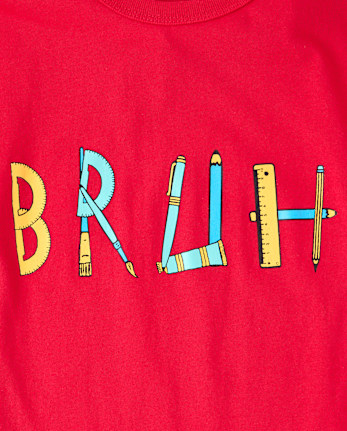 Boys School Bruh Graphic Tee