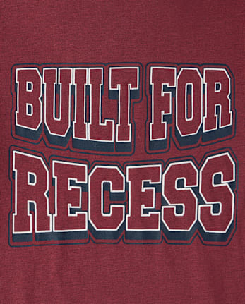 Boys School Built For Recess Graphic Tee