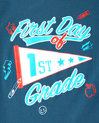 Boys School First Day Of 1st Grade Graphic Tee