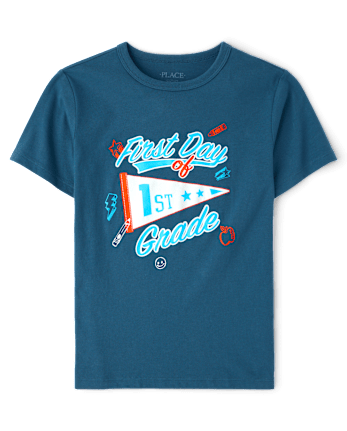 Boys School First Day Of 1st Grade Graphic Tee