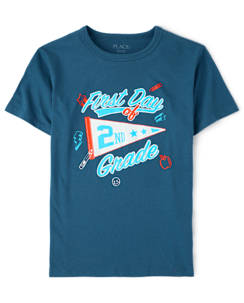 Boys School First Day Of 2nd Grade Graphic Tee
