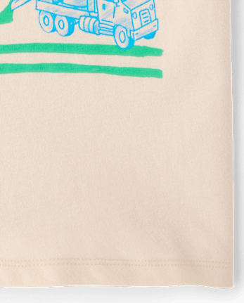 Baby And Toddler Boys Construction Truck Graphic Tee
