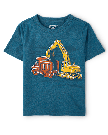 Baby And Toddler Boys Excavator Graphic Tee