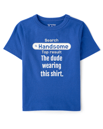 Baby And Toddler Boys Handsome Graphic Tee