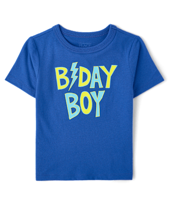 Baby And Toddler Boys B-Day Boy Graphic Tee