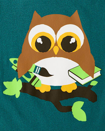 Baby And Toddler Boys Owl Graphic Tee