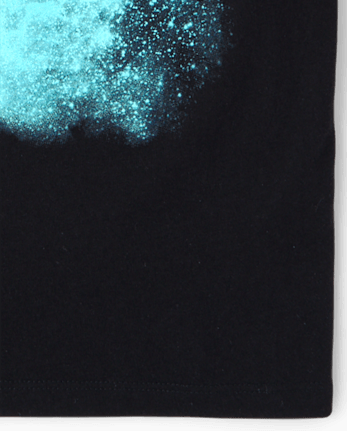 T-shirt graphique astronaute pour garçon - BLACK