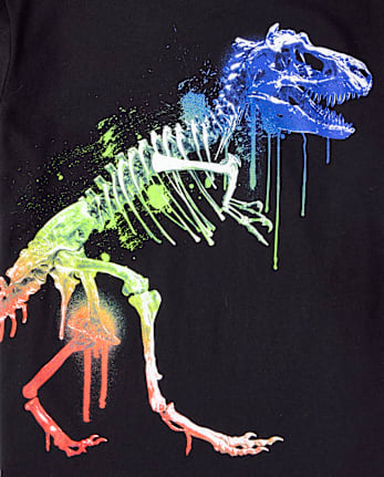 Boys Dino Skeleton Graphic Tee