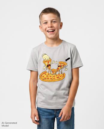 Boys Pizza Graphic Tee - LUNAR ROCK
