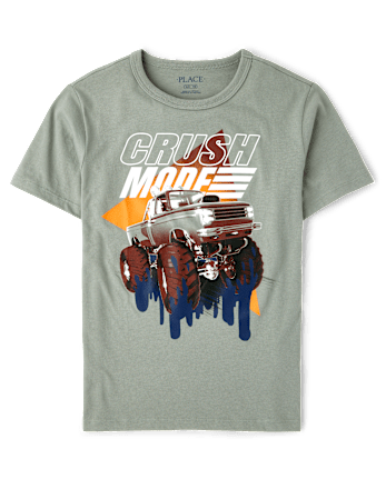 Boys Crush Monster Truck Graphic Tee