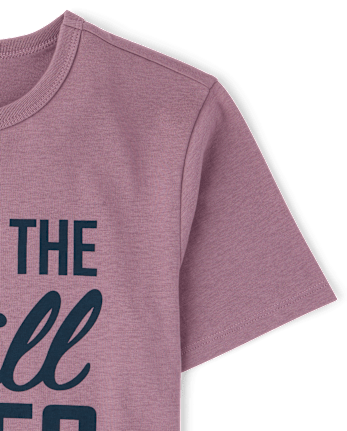 Boys Chill Vibes Graphic Tee - SOFT BERRY