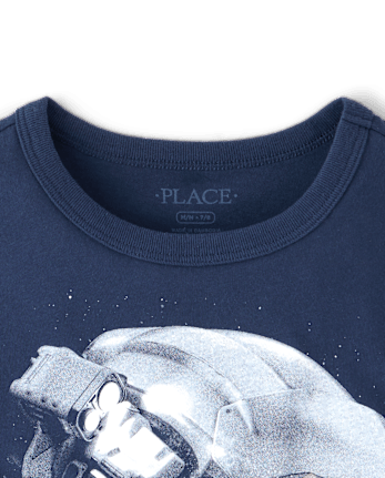 Boys Space Helmet Graphic Tee