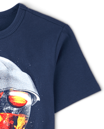 Boys Space Helmet Graphic Tee