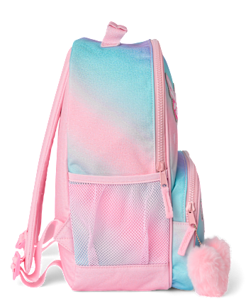 Toddler Girls Ombre Embroidered Patch Backpack