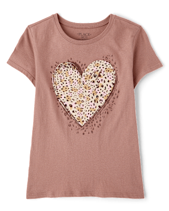 Girls Heart Graphic Tee