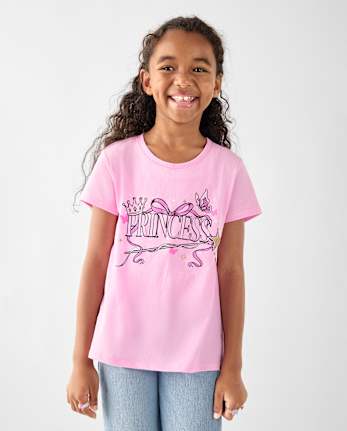 Girls Princess Graphic Tee - CHARISMA