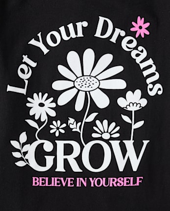 Girls Let Your Dreams Grow Graphic Tee