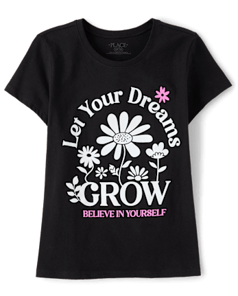 Girls Let Your Dreams Grow Graphic Tee