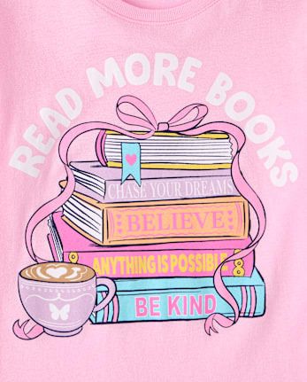 Girls School Read More Books Graphic Tee