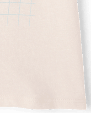 Girls Dog Bow Graphic Tee - DOVER DUNE