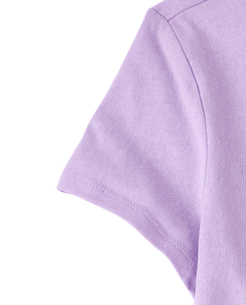 Girls School Cat Face Graphic Tee