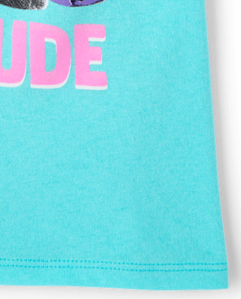 Girls School Pawsitive Cattitude Graphic Tee