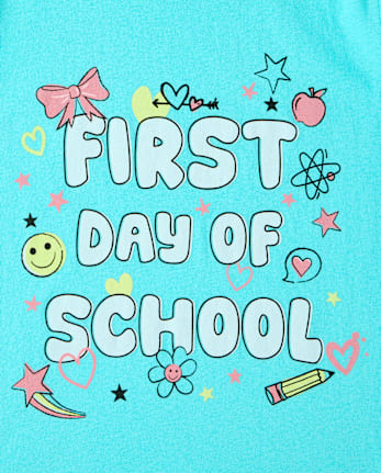 Girls First Day Of School Graphic Tee