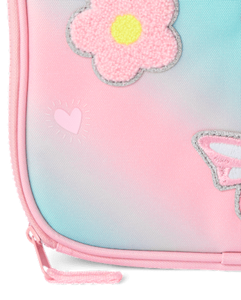 Toddler Girls Ombre Embroidered Patch Lunchbox