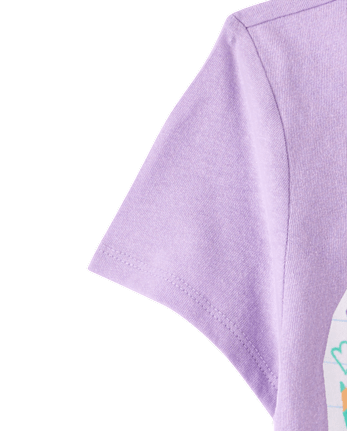 Girls School Supplies Heart Graphic Tee
