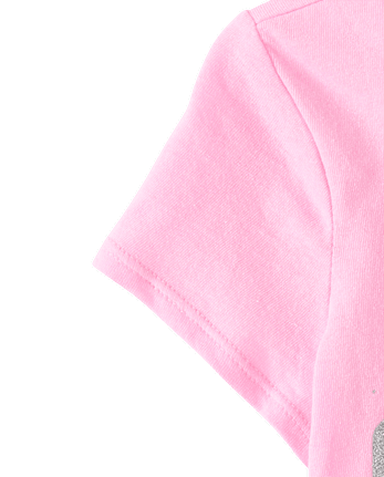 Baby And Toddler Girls Glitter Birthday Era Graphic Tee