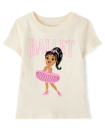 Baby And Toddler Girls Ballet Graphic Tee