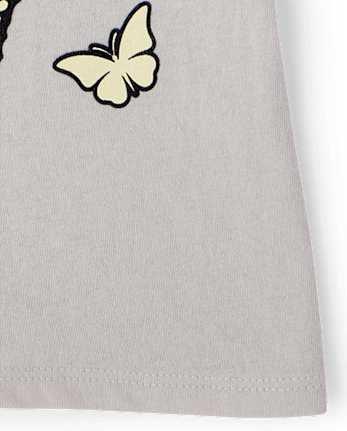 Baby And Toddler Girls Butterfly Graphic Tee