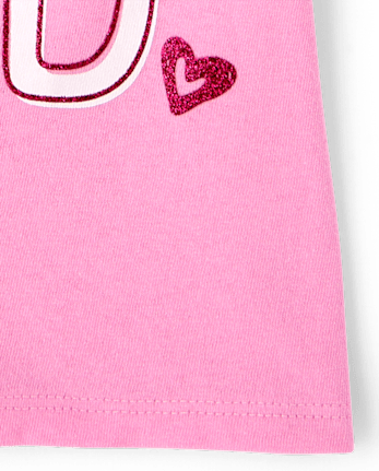 Baby And Toddler Girls Cute Sweet Kind Graphic Tee