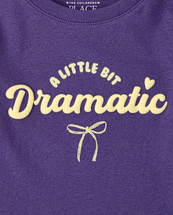 Baby And Toddler Girls Dramatic Graphic Tee