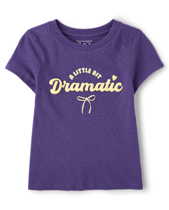 Baby And Toddler Girls Dramatic Graphic Tee