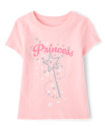Baby And Toddler Girls Princess Graphic Tee