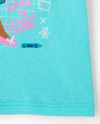 Baby And Toddler Girls School Girl Graphic Tee