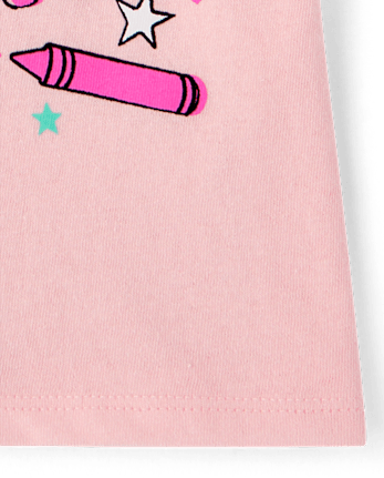 Toddler Girls School First Day Of Pre-K Graphic Tee