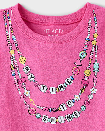Girls Necklaces Graphic Tee